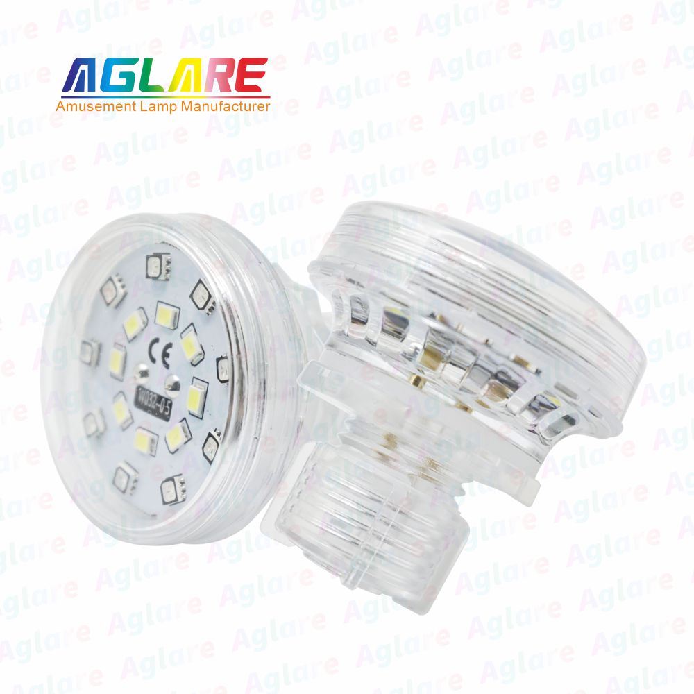 新的DW032 45mm自动预编程的RGB+W游乐场灯泡-AC24V 21led